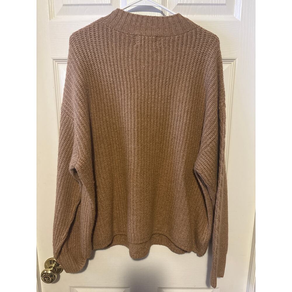NWT old navy beige cable knit mock neck plus size sweater 2x - Picture 7 of 7